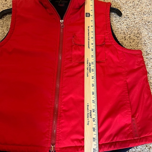 RALPH Ralph Lauren Red Fleece-Lined Vest - Women’s Large - Picture 14 of 14